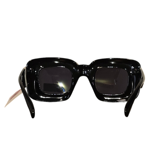 New! Deb & Dave Inflated Square Sunglasses in Black - Picture 6 of 7